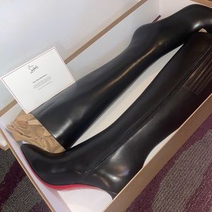 Brand New Christian Louboutin over the knee boots